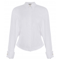 Elisabetta Franchi - Jewel Button Shirt with Print - White - Shirt - Made in Italy - Luxury Exclusive Collection