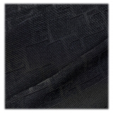 Elisabetta Franchi - Logo Patterned Square Scarf - Black - Scarf - Made in Italy - Luxury Exclusive Collection