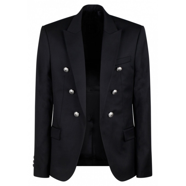 Balmain - Blazer con Bottoni in Rilievo - Nero - Balmain Exclusive Luxury Collection