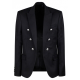 Balmain - Blazer con Bottoni in Rilievo - Nero - Balmain Exclusive Luxury Collection