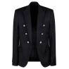 Balmain - Embossed Buttons Blazer - Black - Balmain Exclusive Luxury Collection