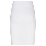 Balmain - Ribbed Knit Pencil Skirt - White - Balmain Exclusive Luxury Collection