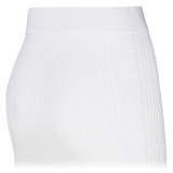 Balmain - Ribbed Knit Pencil Skirt - White - Balmain Exclusive Luxury Collection