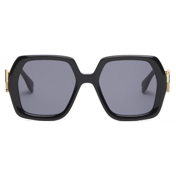 Fendi - FF Diamonds - Oversize Square Sunglasses - Black - Sunglasses - Fendi Eyewear