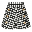 Balmain - Virgin Wool Tweed Shorts - Black White - Balmain Exclusive Luxury Collection