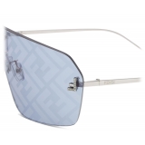 Fendi - Fendi First Crystal - Shield Sunglasses - Light Blue - Sunglasses - Fendi Eyewear