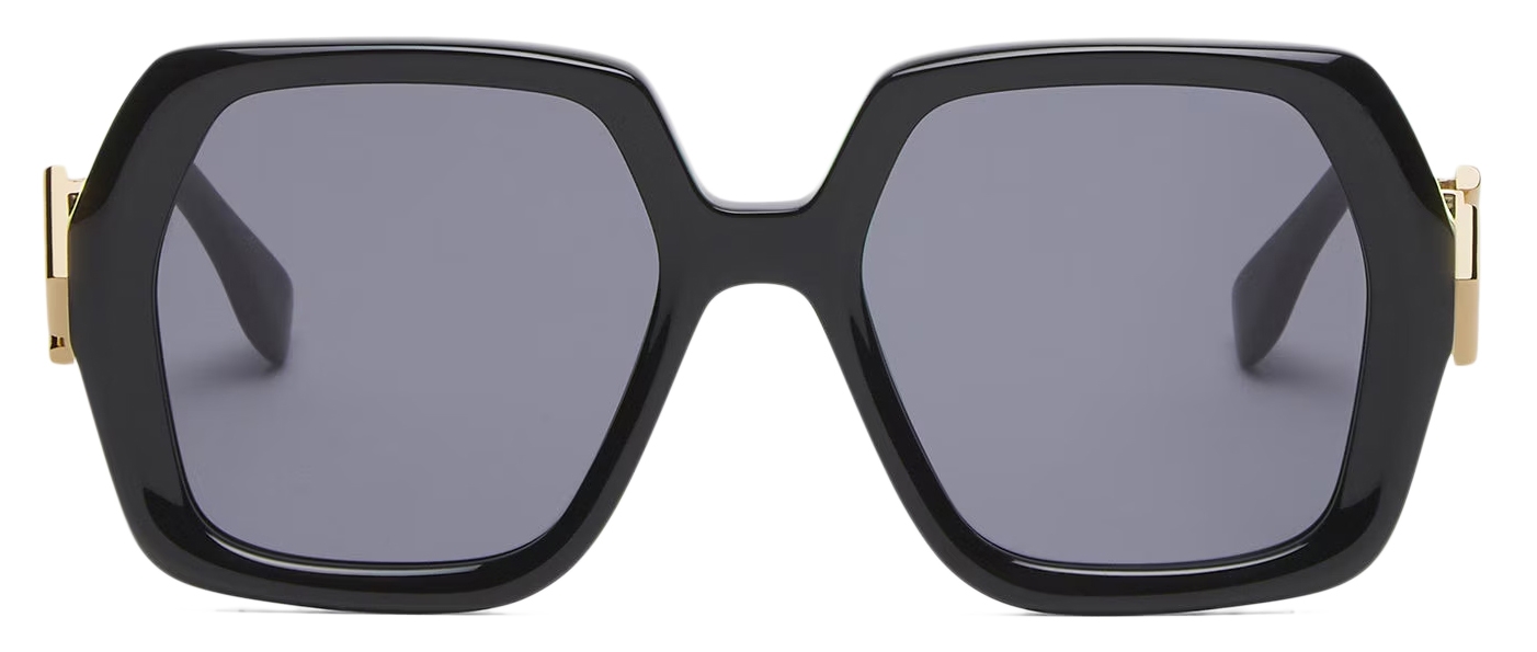 Fendi - FF Diamonds - Oversize Square Sunglasses - Black