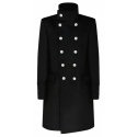 Balmain - Cappotto Doppiopetto in Lana - Nero - Balmain Exclusive Luxury Collection