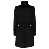 Balmain - Cappotto Doppiopetto in Lana - Nero - Balmain Exclusive Luxury Collection