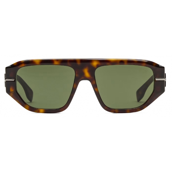 Fendi - Fendigraphy - Occhiali da Sole Squadrati - Marrone - Occhiali da Sole - Fendi Eyewear