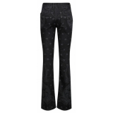 Balmain - Jeans Denim con Stampa Stelle e Paisley - Nero - Balmain Exclusive Luxury Collection