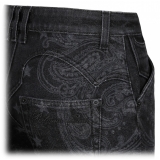 Balmain - Jeans Denim con Stampa Stelle e Paisley - Nero - Balmain Exclusive Luxury Collection