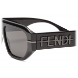 Fendi - Fendigraphy - Occhiali da Sole Squadrati - Nero - Occhiali da Sole - Fendi Eyewear