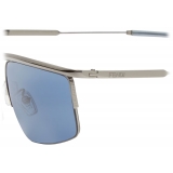 Fendi - Fendi Travel - Occhiali da Sole Rettangolare - Blu - Occhiali da Sole - Fendi Eyewear