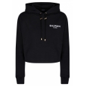 Balmain - Logo Print Hoodie - Black - Balmain Exclusive Luxury Collection