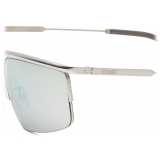 Fendi - Fendi Travel - Rectangular Sunglasses - Silver - Sunglasses - Fendi Eyewear