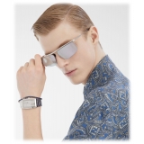 Fendi - Fendi Travel - Rectangular Sunglasses - Silver - Sunglasses - Fendi Eyewear