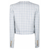 Balmain - Giacca in Tweed a Quadretti - Blu - Balmain Exclusive Luxury Collection