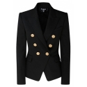 Balmain - Blazer Doppiopetto in Lana - Nero - Balmain Exclusive Luxury Collection