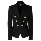 Balmain - Blazer Doppiopetto in Lana - Nero - Balmain Exclusive Luxury Collection