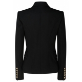 Balmain - Wool Double Breasted Blazer - Black - Balmain Exclusive Luxury Collection