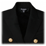 Balmain - Blazer Doppiopetto in Lana - Nero - Balmain Exclusive Luxury Collection