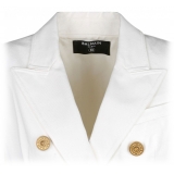 Balmain - Denim Double Breasted Jacket - White - Balmain Exclusive Luxury Collection