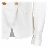 Balmain - Denim Double Breasted Jacket - White - Balmain Exclusive Luxury Collection