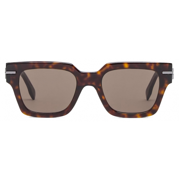 Fendi - Fendigraphy - Occhiali da Sole Rettangolare - Marrone - Occhiali da Sole - Fendi Eyewear