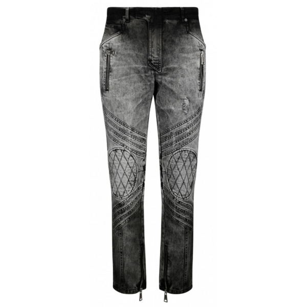 Balmain - Biker Jeans - Dark Grey - Balmain Exclusive Luxury Collection