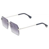 Fendi - Fendi Sky - Occhiali da Sole Rettangolare - Argento - Occhiali da Sole - Fendi Eyewear