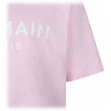 Balmain - Logo Print T-Shirt - Light Pink - Balmain Exclusive Luxury Collection