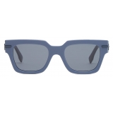 Fendi - Fendigraphy - Occhiali da Sole Rettangolare - Blu - Occhiali da Sole - Fendi Eyewear