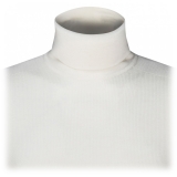 Balmain - Maglione con Toppa con Logo in Lana Merino - Bianco - Balmain Exclusive Luxury Collection