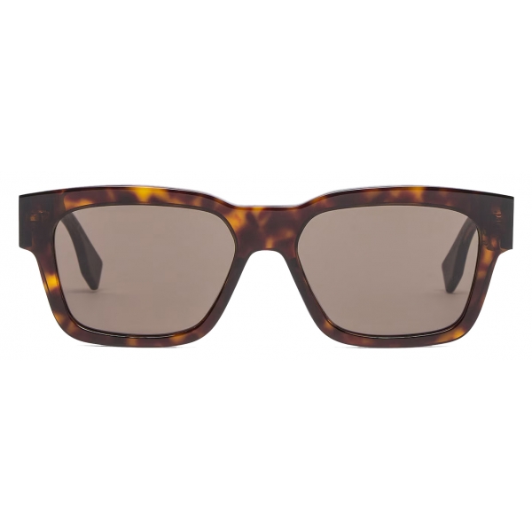 Fendi - O’Lock - Occhiali da Sole Rettangolare - Marrone - Occhiali da Sole - Fendi Eyewear