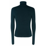 Balmain - Merino Wool Logo Patch Jumper - Dark Green - Balmain Exclusive Luxury Collection