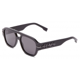 Fendi - Fendigraphy - Occhiali da Sole Squadrati - Nero - Occhiali da Sole - Fendi Eyewear