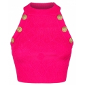 Balmain - Gilet Lavorato a Maglia - Fucsia - Balmain Exclusive Luxury Collection