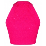 Balmain - Knitted Vest - Fuchsia - Balmain Exclusive Luxury Collection