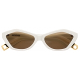 Jacquemus - Sunglasses - Les Lunettes Bambino - White - Luxury - Jacquemus Eyewear