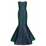 Balmain - Leopard Print Strapless Long Dress - Balmain Exclusive Luxury Collection