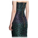 Balmain - Leopard Print Strapless Long Dress - Balmain Exclusive Luxury Collection