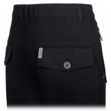 Balmain - Pantaloni Cargo in Cotone - Nero - Balmain Exclusive Luxury Collection