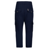 Balmain - Cotton Cargo Trousers - Navy Blue - Balmain Exclusive Luxury Collection