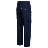 Balmain - Cotton Cargo Trousers - Navy Blue - Balmain Exclusive Luxury Collection