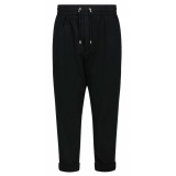 Balmain - Pantaloni da Tuta in Lana Vergine - Nero - Balmain Exclusive Luxury Collection