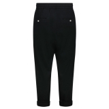 Balmain - Pantaloni da Tuta in Lana Vergine - Nero - Balmain Exclusive Luxury Collection