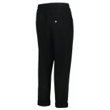 Balmain - Pantaloni da Tuta in Lana Vergine - Nero - Balmain Exclusive Luxury Collection