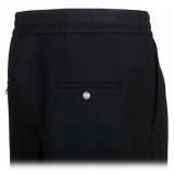 Balmain - Pantaloni da Tuta in Lana Vergine - Nero - Balmain Exclusive Luxury Collection