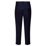 Balmain - Jacquard Trousers - Marine Blue - Balmain Exclusive Luxury Collection